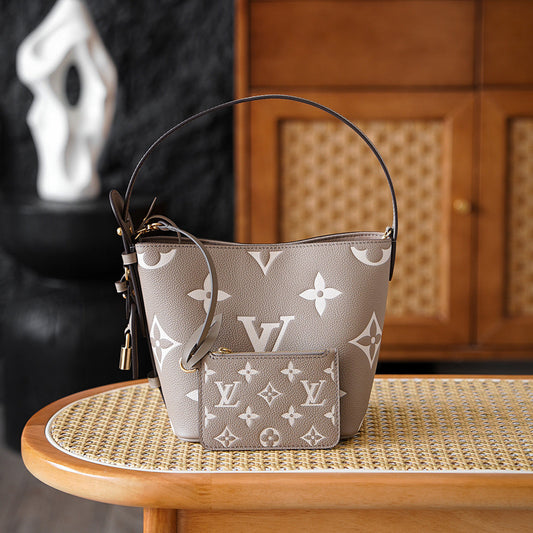 Louis Vuitton All In BB Bag – Tourterelle/Crème Bicolor Monogram Empreinte Leather