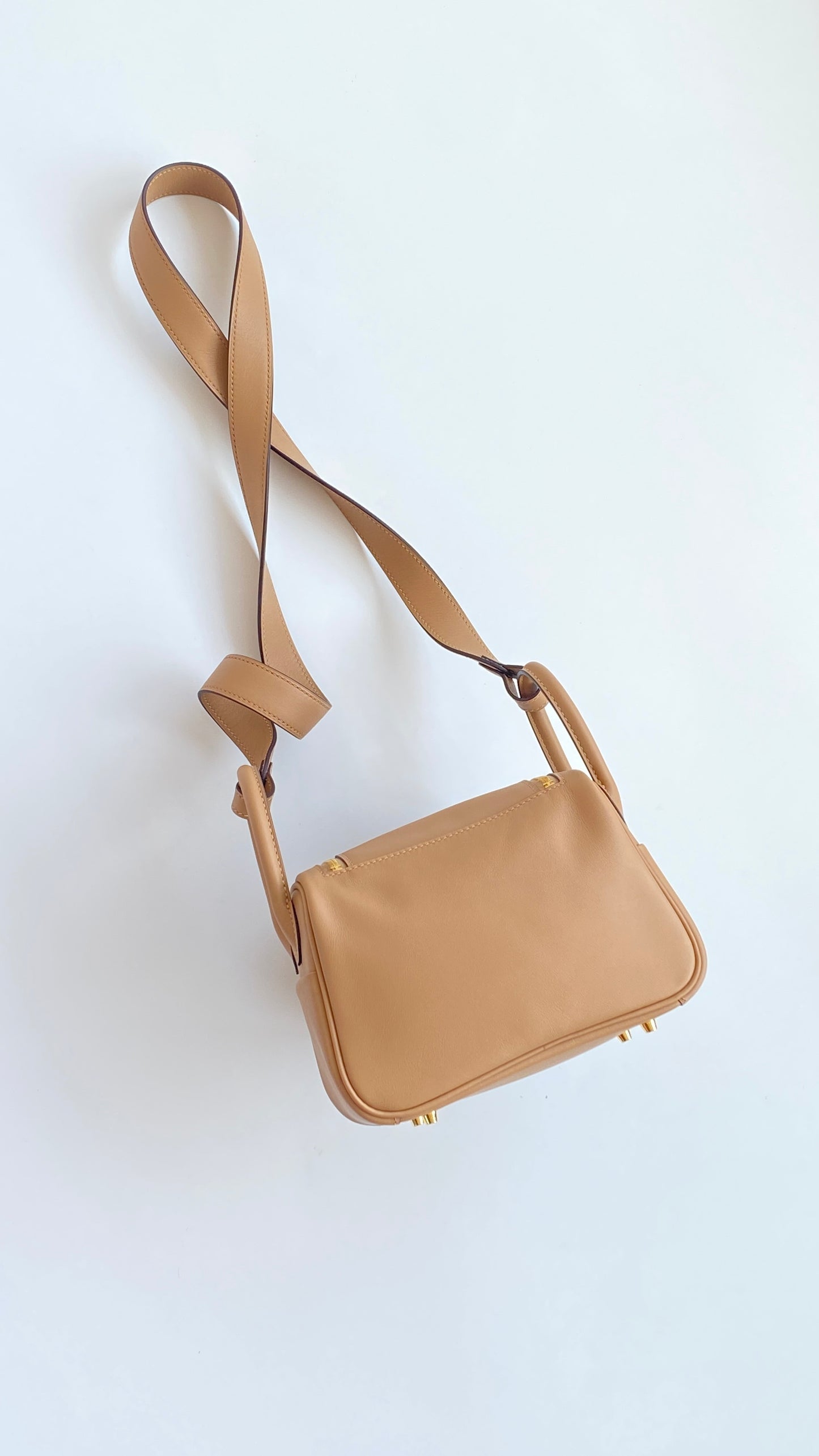 Hermès Lindy 26 Light Brown Leather Bag