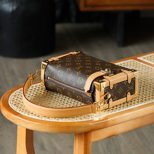 Louis Vuitton Side Trunk MM Monogram Canvas Handbag