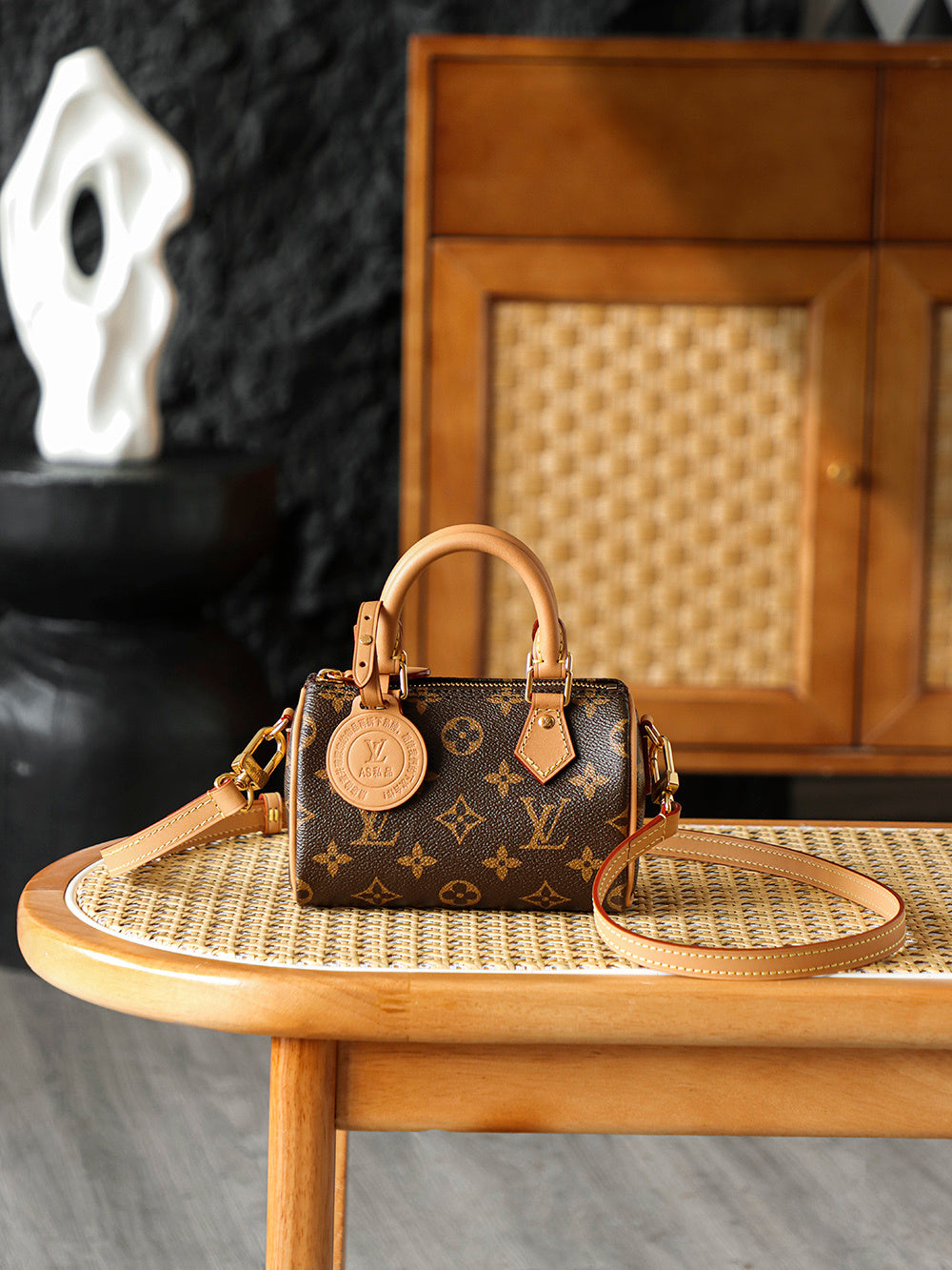 Louis Vuitton Nano Speedy Bag – Monogram Canvas with Cowhide Leather Trim