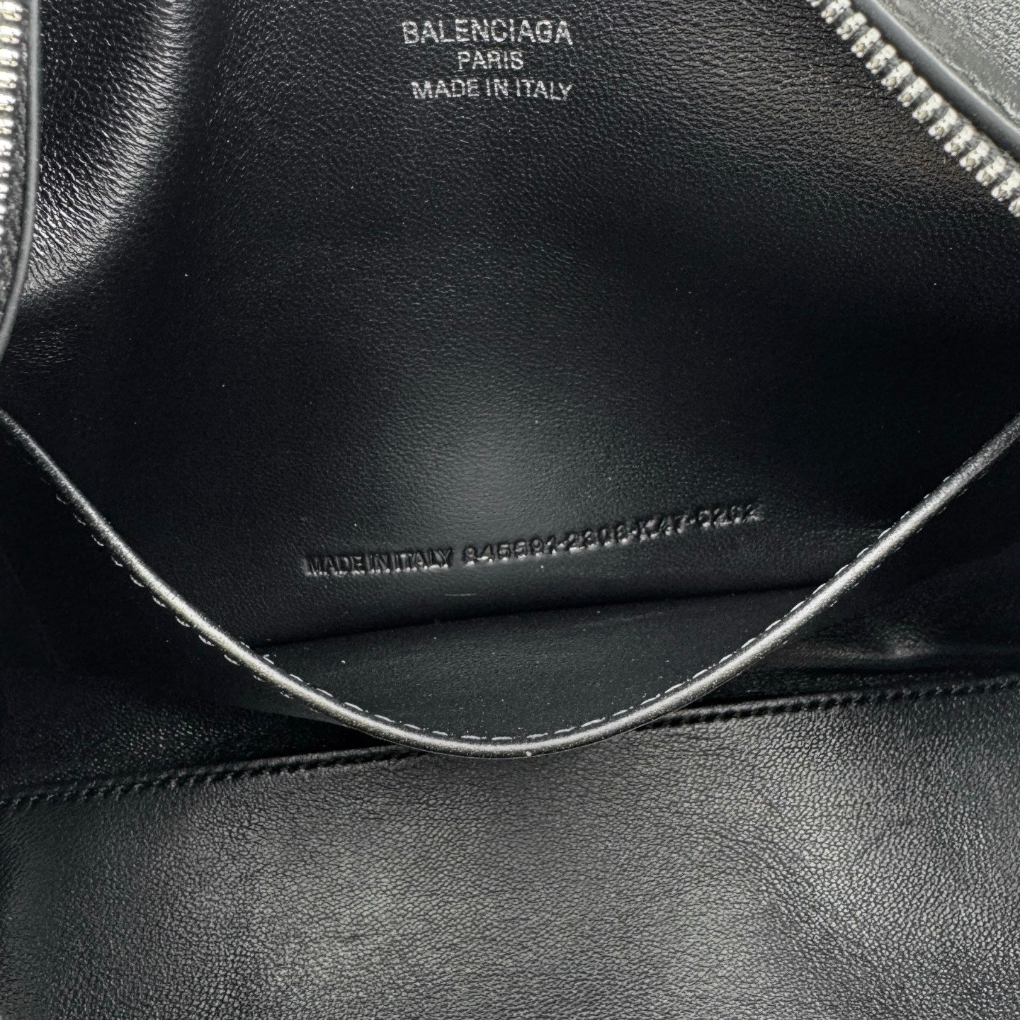 Balenciaga Rodeo Camera Bag Black Calfskin Silver