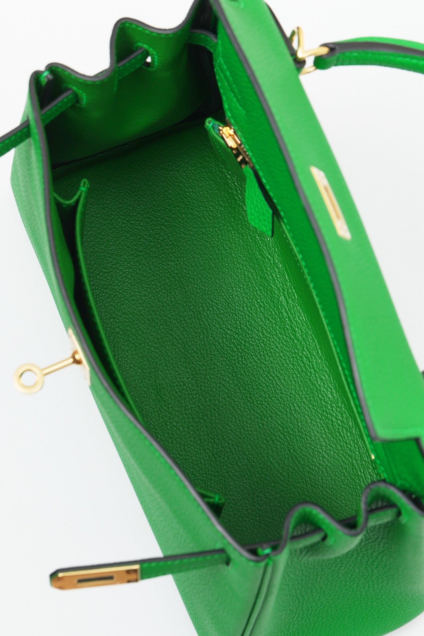 Hermès Kelly Bambou Green Togo Gold Hardware