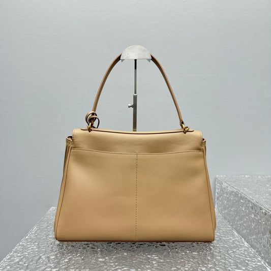 Balenciaga Rodeo Beige Leather Shoulder Bag