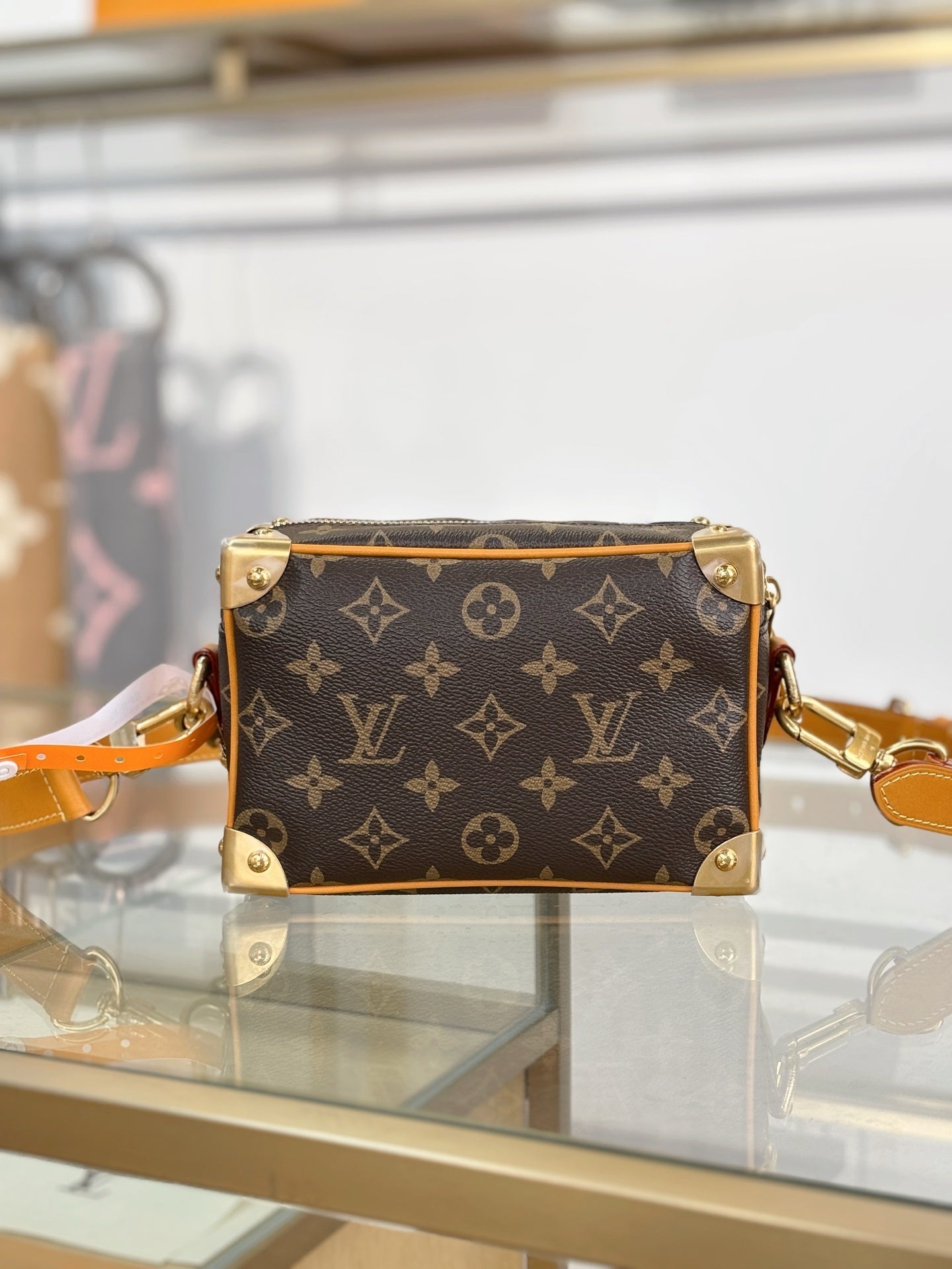 Louis Vuitton Mini Soft Trunk Monogram Canvas with Cowhide Leather Trim