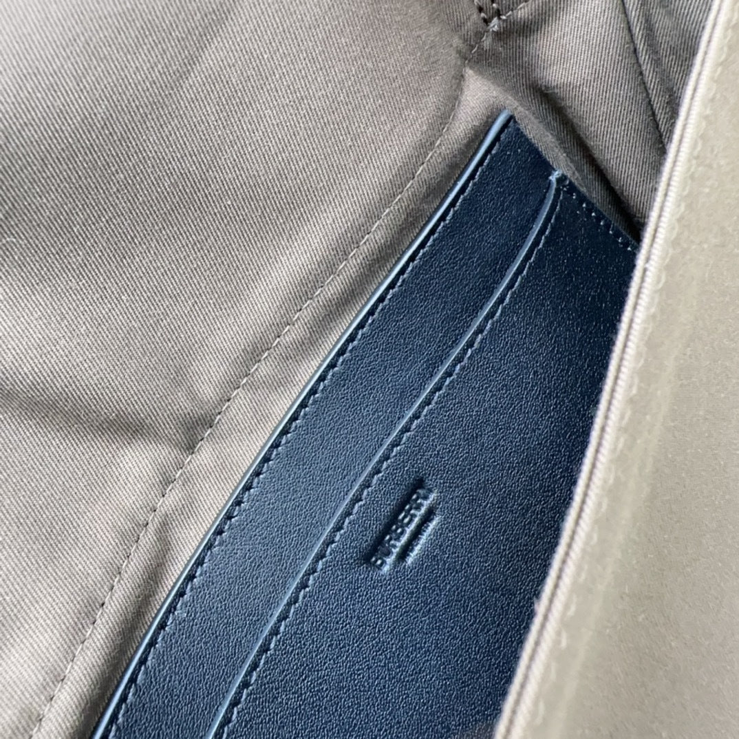 Burberry Trench Crossbody Bag Cappuccino Leather with Equestrian Knight Logo