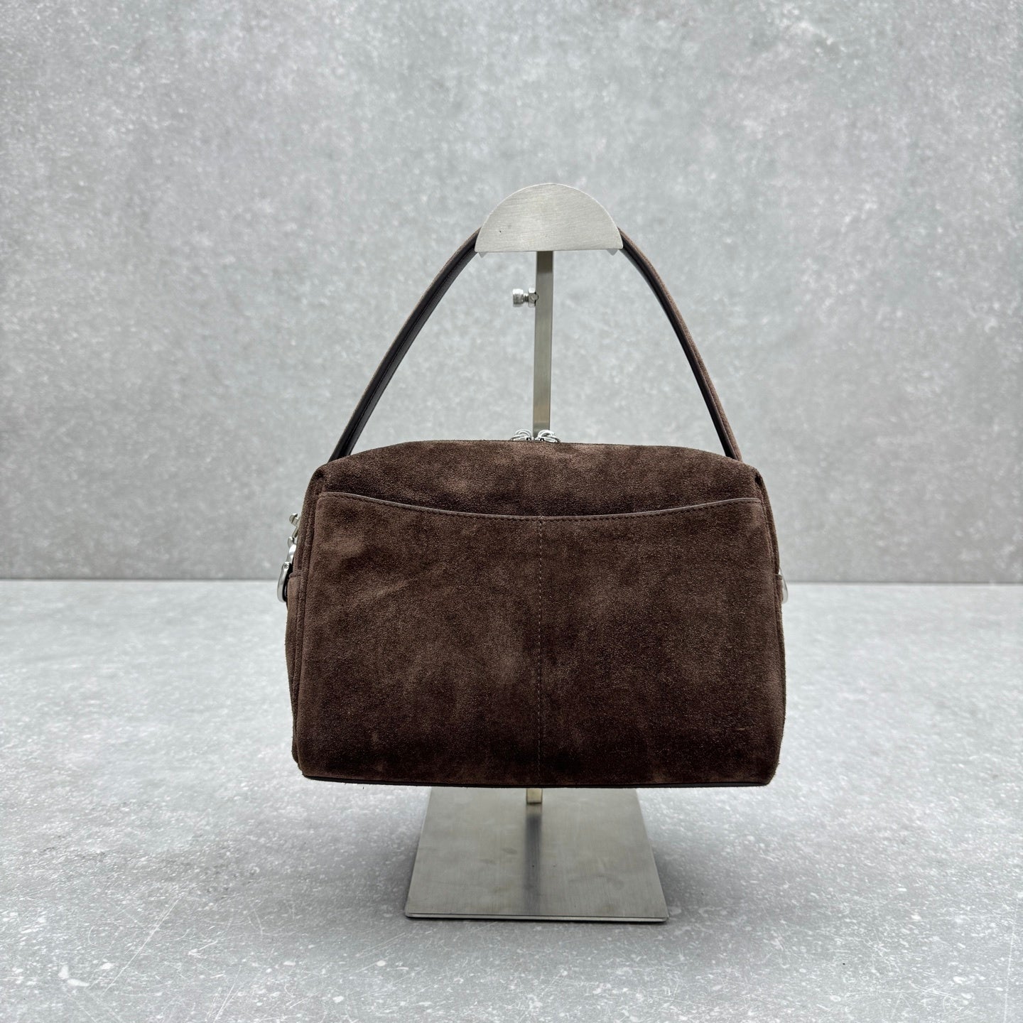 Balenciaga Rodeo Suede Camera Bag Brown Calfskin