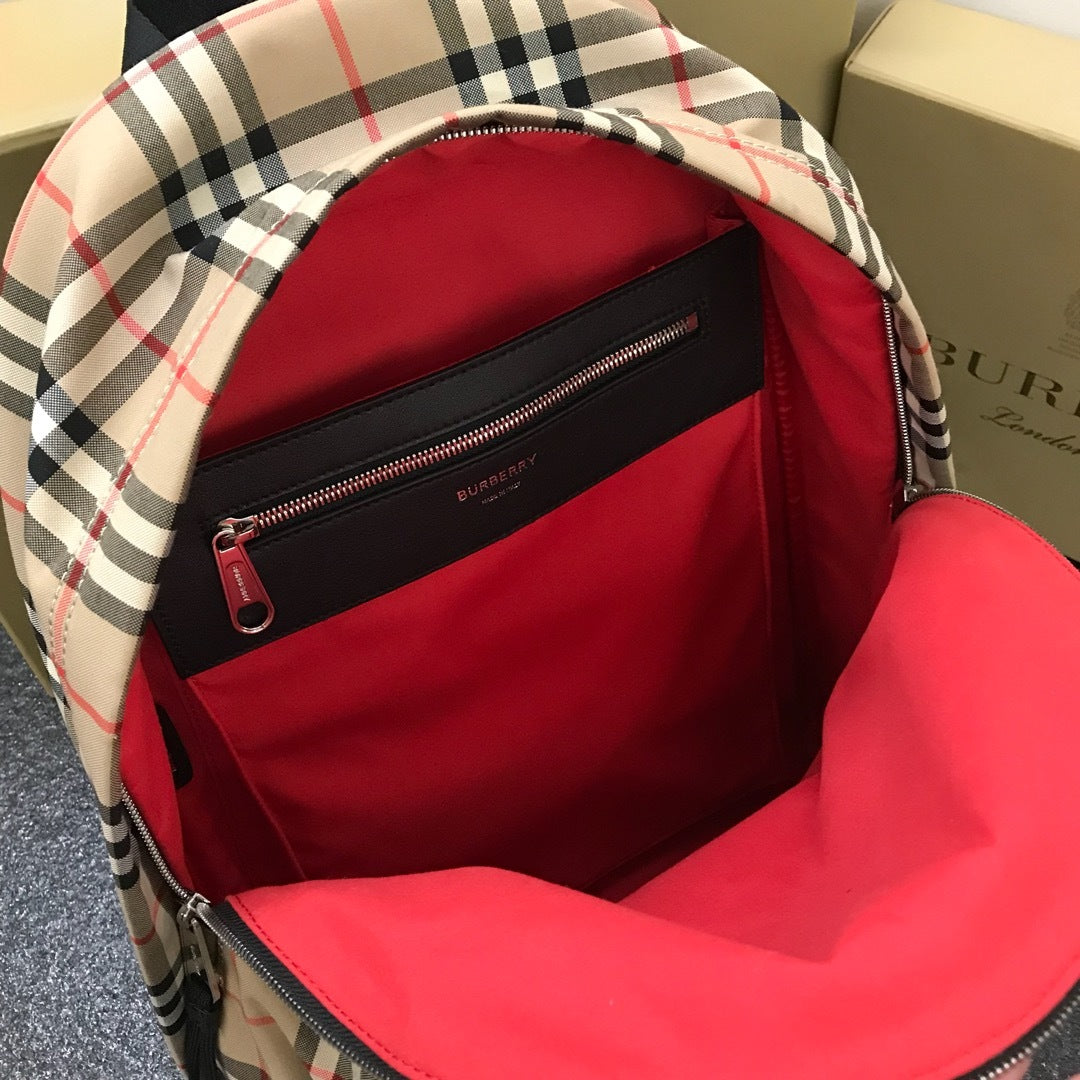 Burberry Jett Backpack in Archive Beige Vintage Check