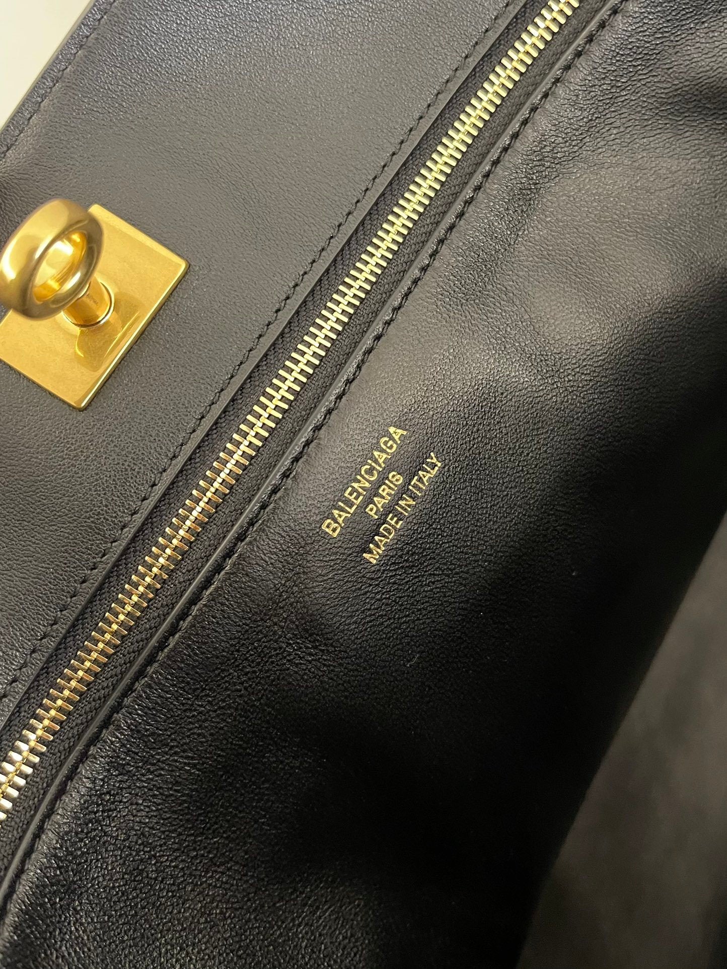 Balenciaga Rodeo Black Calfskin Leather Tote Bag