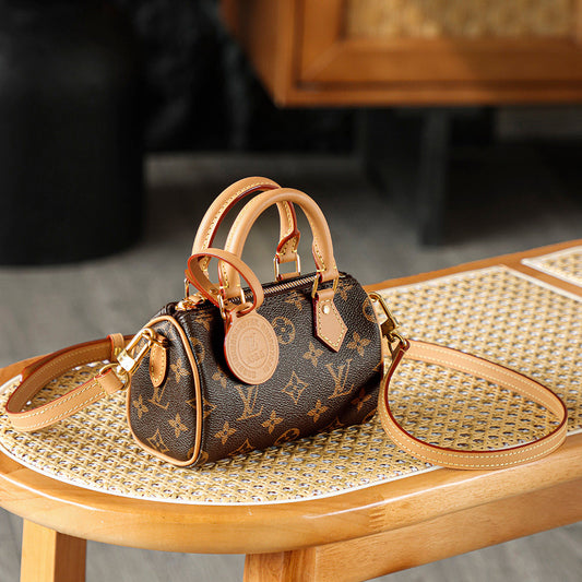 Louis Vuitton Nano Speedy Bag – Monogram Canvas with Cowhide Leather Trim