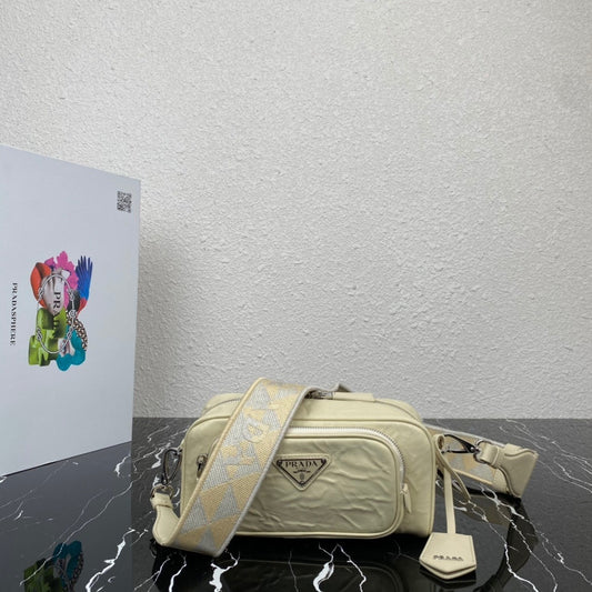 Prada Nappa Antique Leather Shoulder Bag