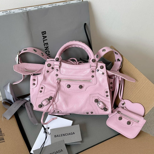 Balenciaga Neo Cagole City Bag with Heart Mirror