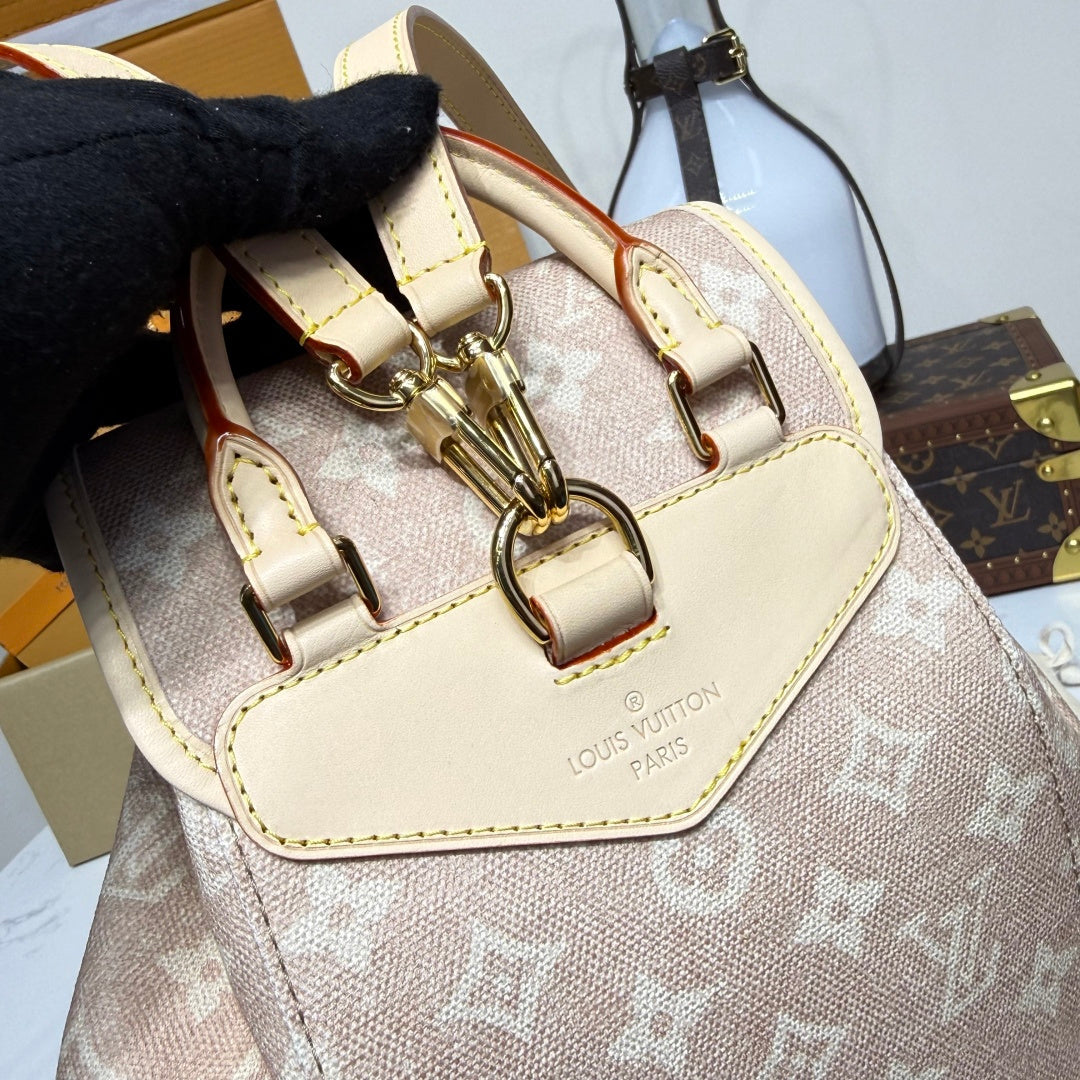 Louis Vuitton Montsouris PM Monogram Canvas Handbag Luxury Designer Bag