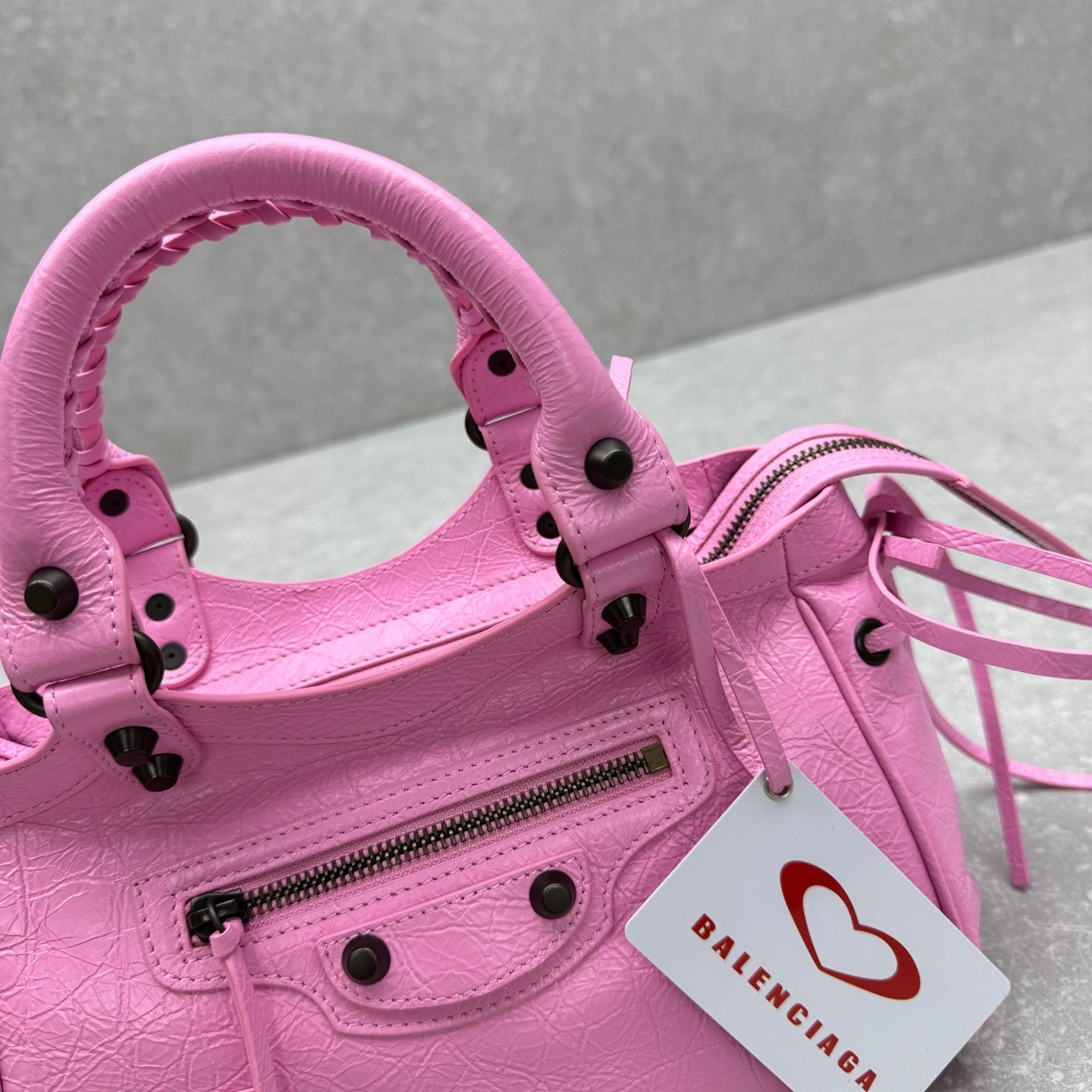Balenciaga Le City Bubbly Pink Arena Lambskin