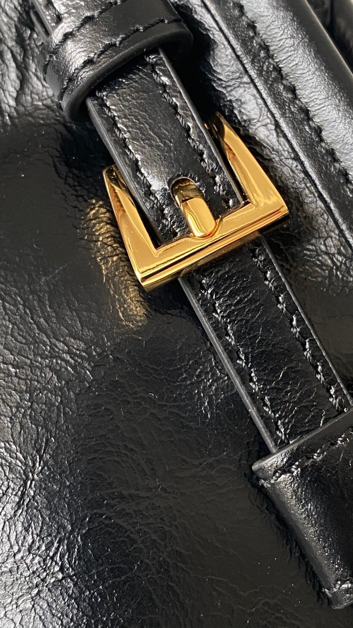 Prada Bonnie Medium Black Leather Top-Handle Bag