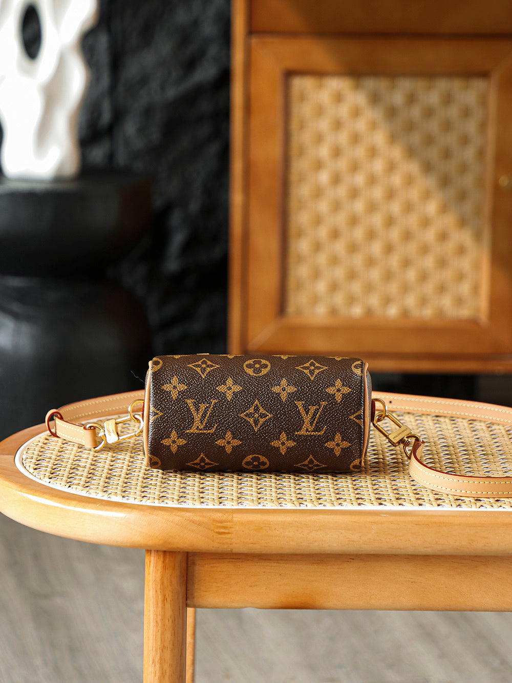 Louis Vuitton Nano Speedy Bag – Monogram Canvas with Cowhide Leather Trim
