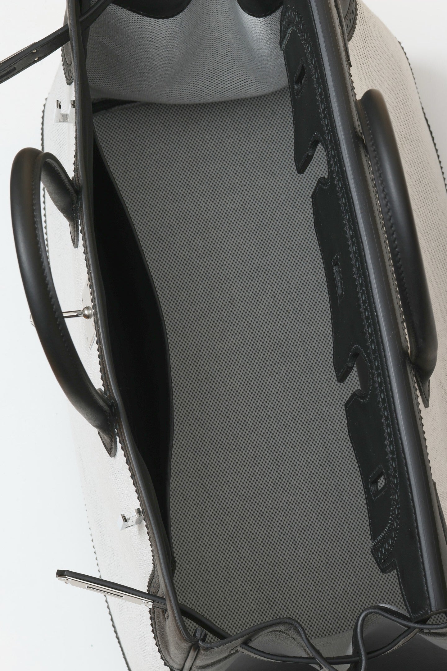 Hermès Birkin 35 Black Swift & Ecru Toile – Elegant Canvas & Leather Luxury Handbag