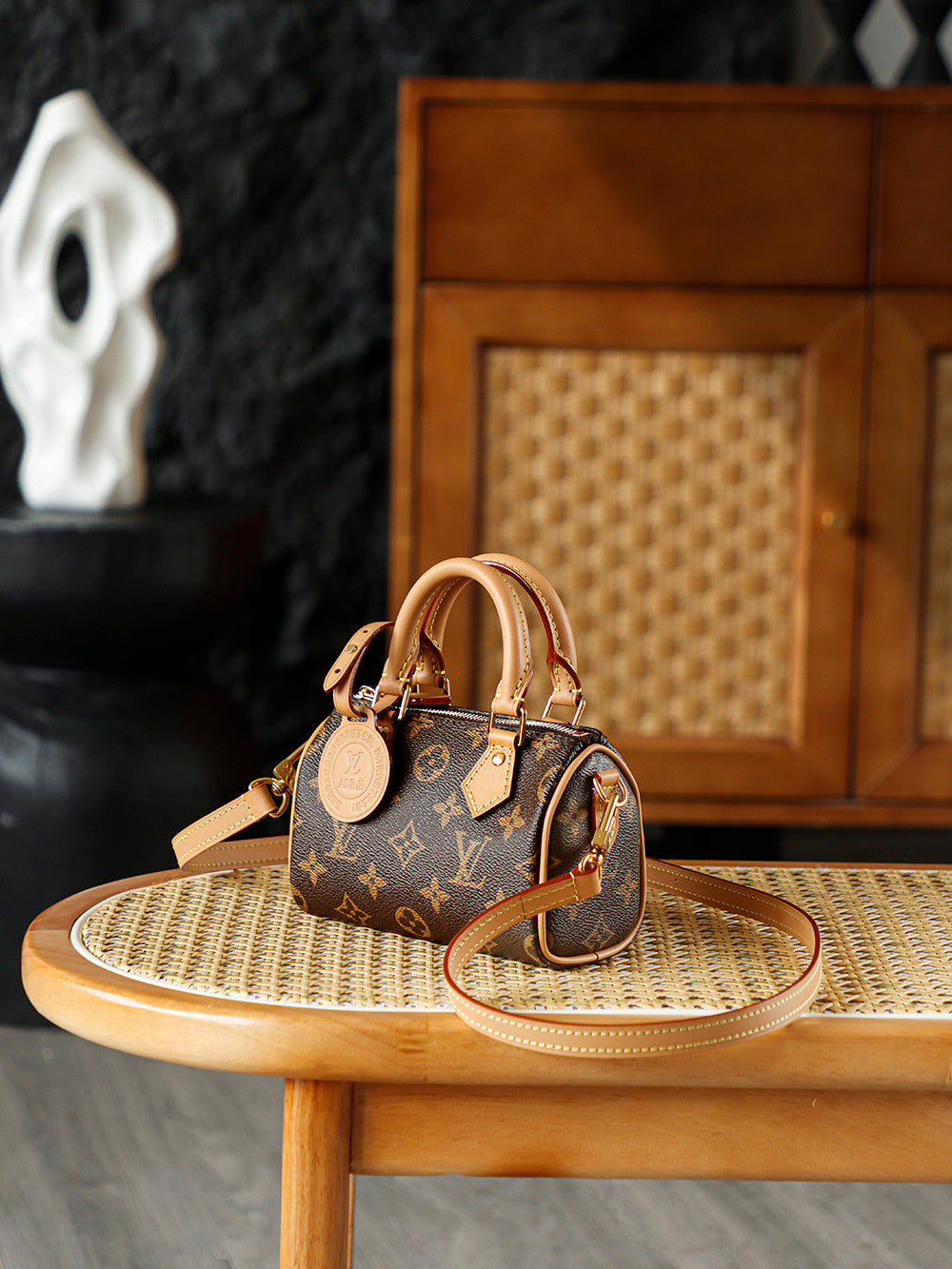 Louis Vuitton Nano Speedy Bag – Monogram Canvas with Cowhide Leather Trim