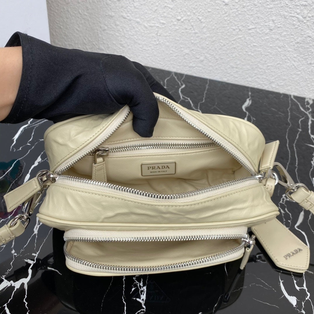 Prada Nappa Antique Leather Shoulder Bag