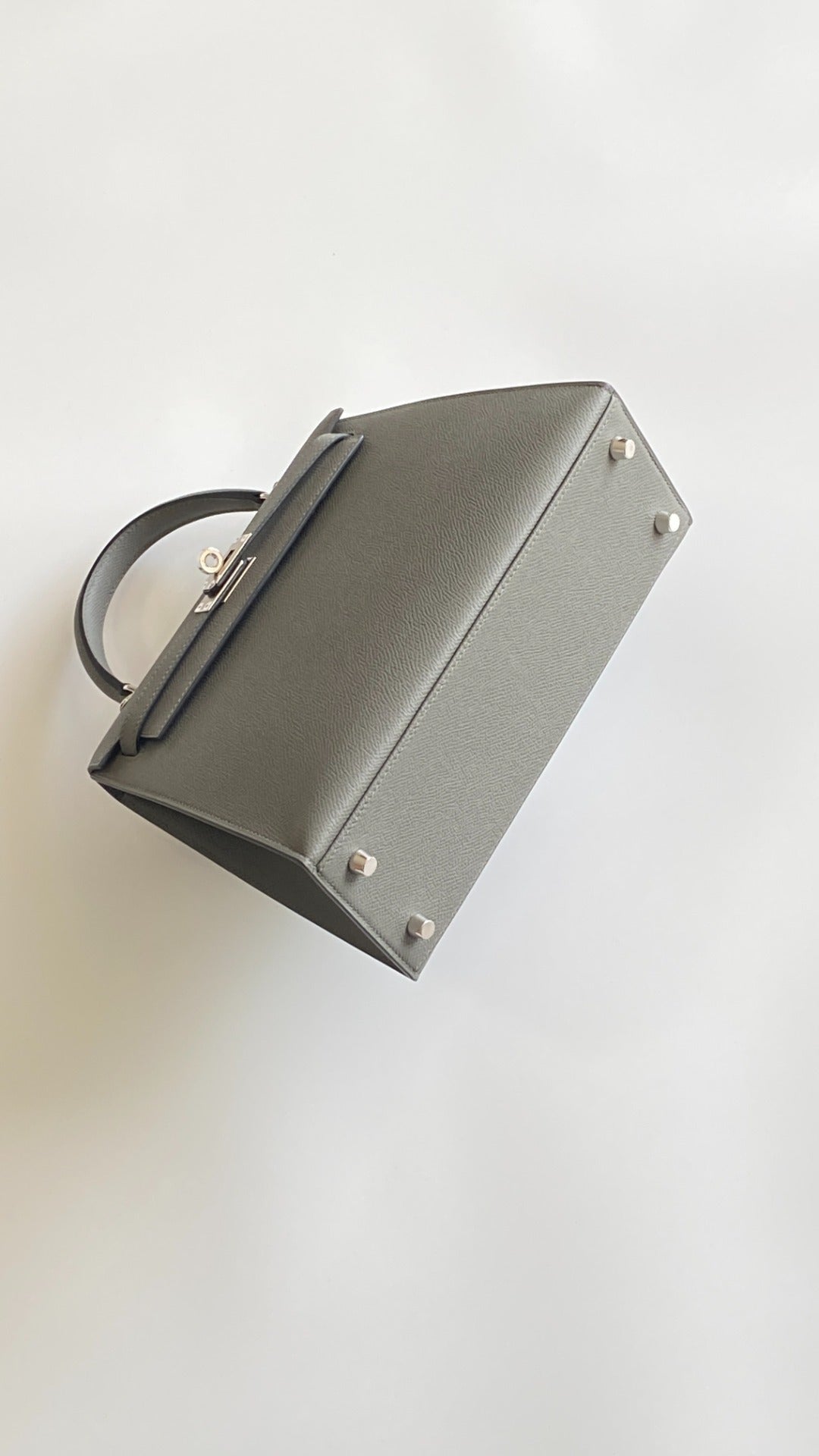 Hermès Kelly 25 Epsom Gris Asphalte Palladium