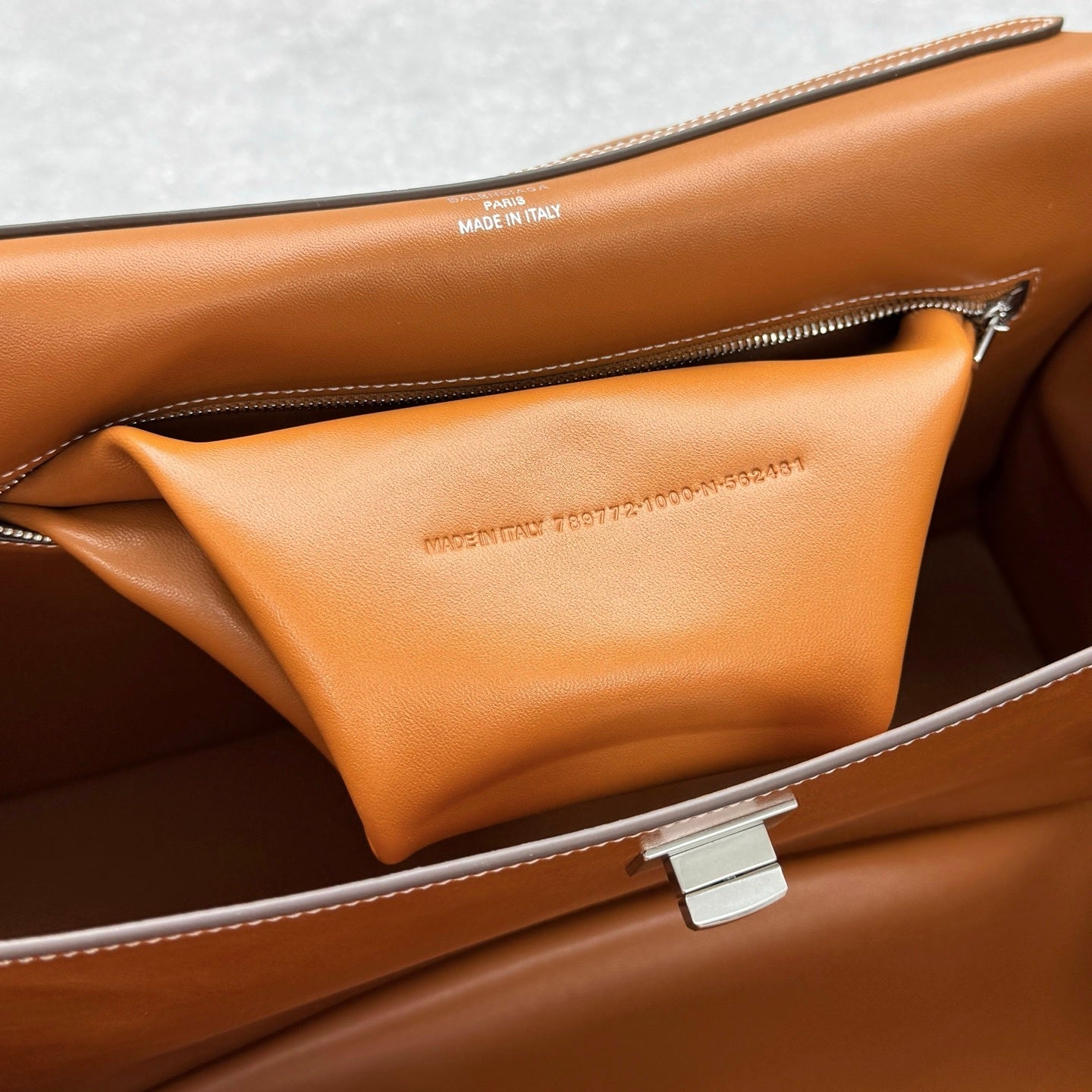 Balenciaga Rodeo Tan Cowboy Leather Handbag
