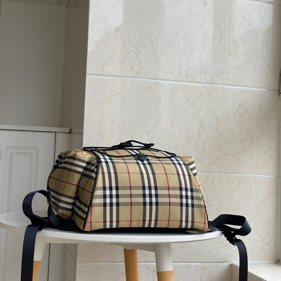 Burberry Murray Archive Beige Check Nylon Backpack