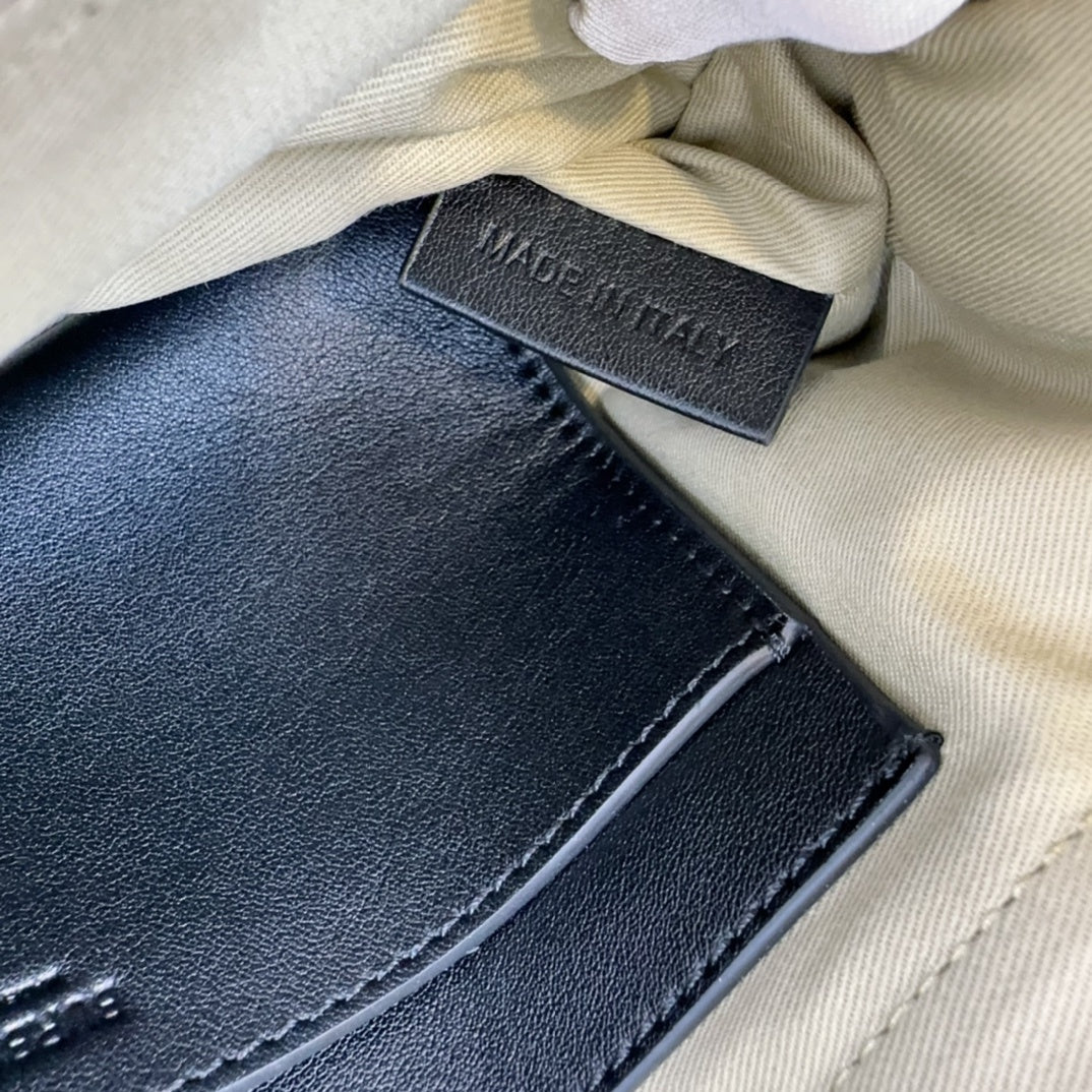Burberry Trench Gabardine Messenger Bag with Embroidered Logo