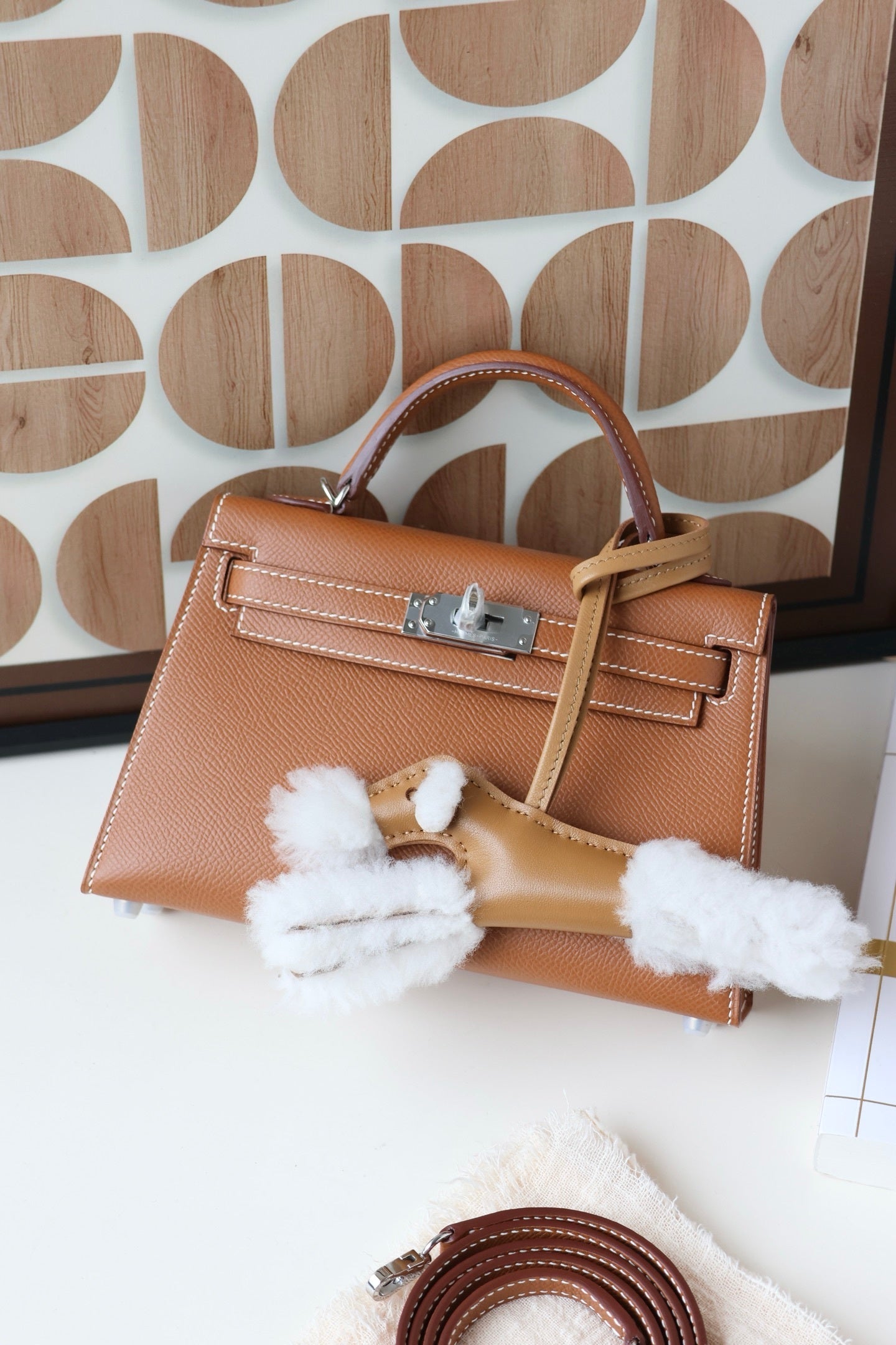 Hermès Mini Kelly II 20 Gold Epsom Leather