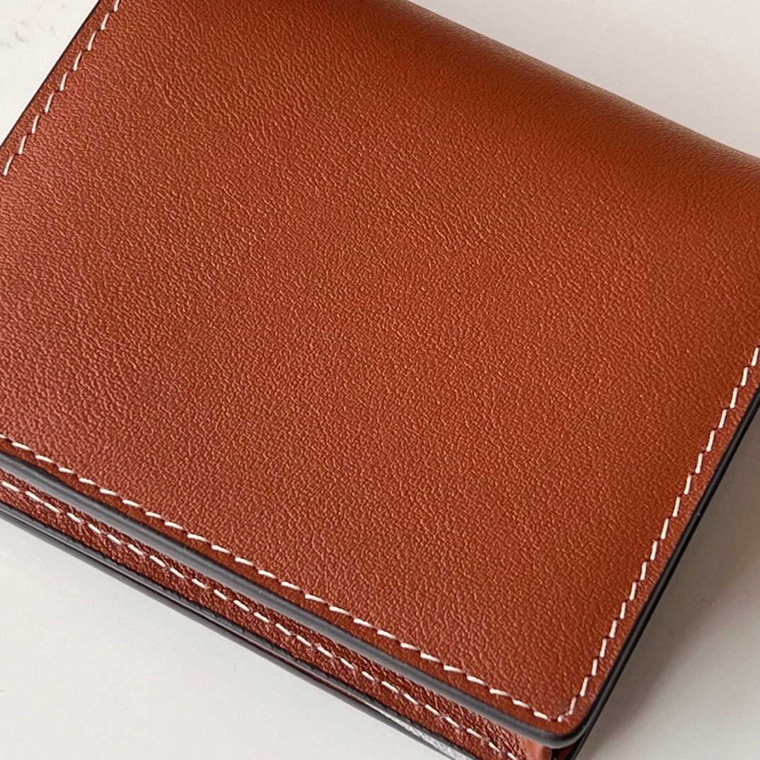 Burberry Vintage Check & Leather Small Folding Wallet