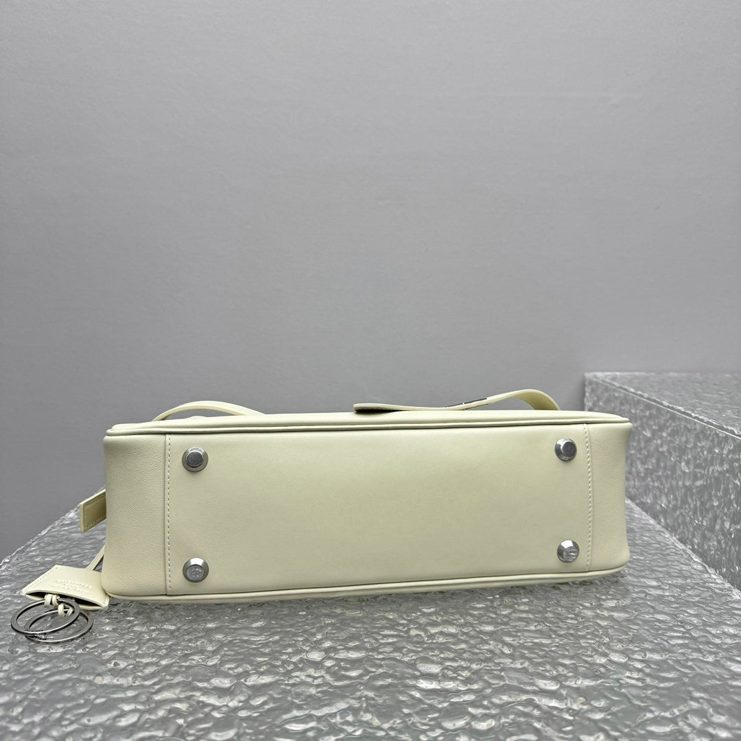 Balenciaga Bel Air Small Shoulder Bag | Silver Hardware Luxury Handbag