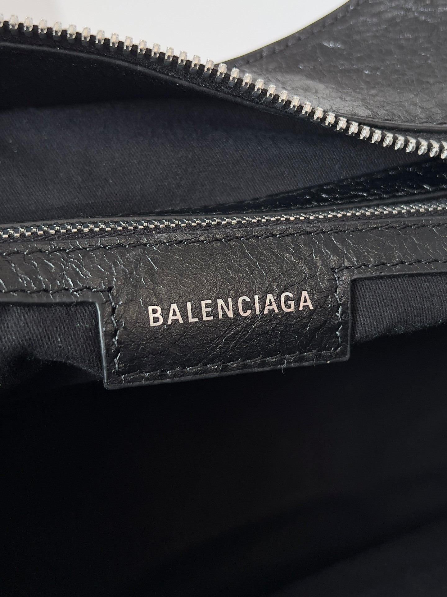 Balenciaga Neo Cagole City Black Rhinestone Handbag