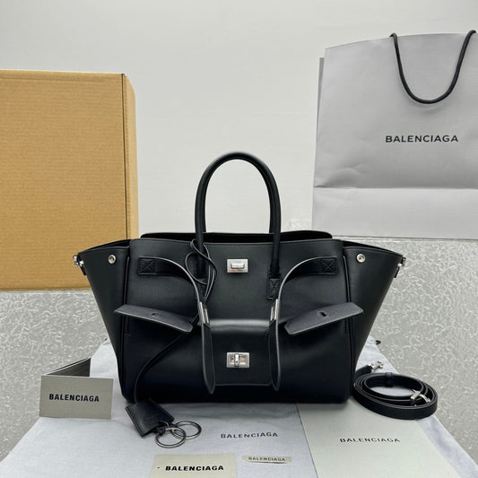Balenciaga Bel Air Carry All Black Calfskin Luxury Tote Bag