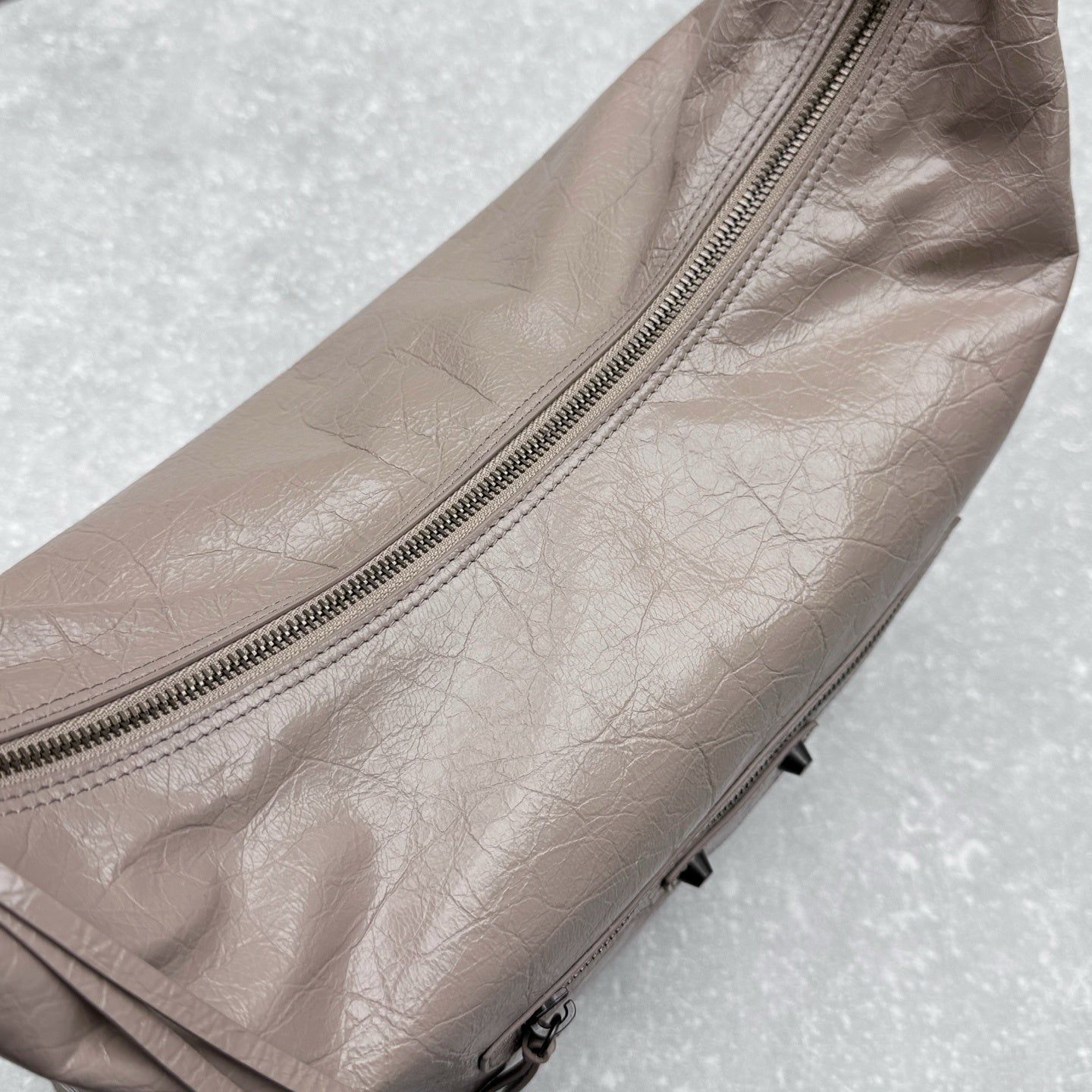 Balenciaga Le City Hobo Arena Lambskin Studded Bag