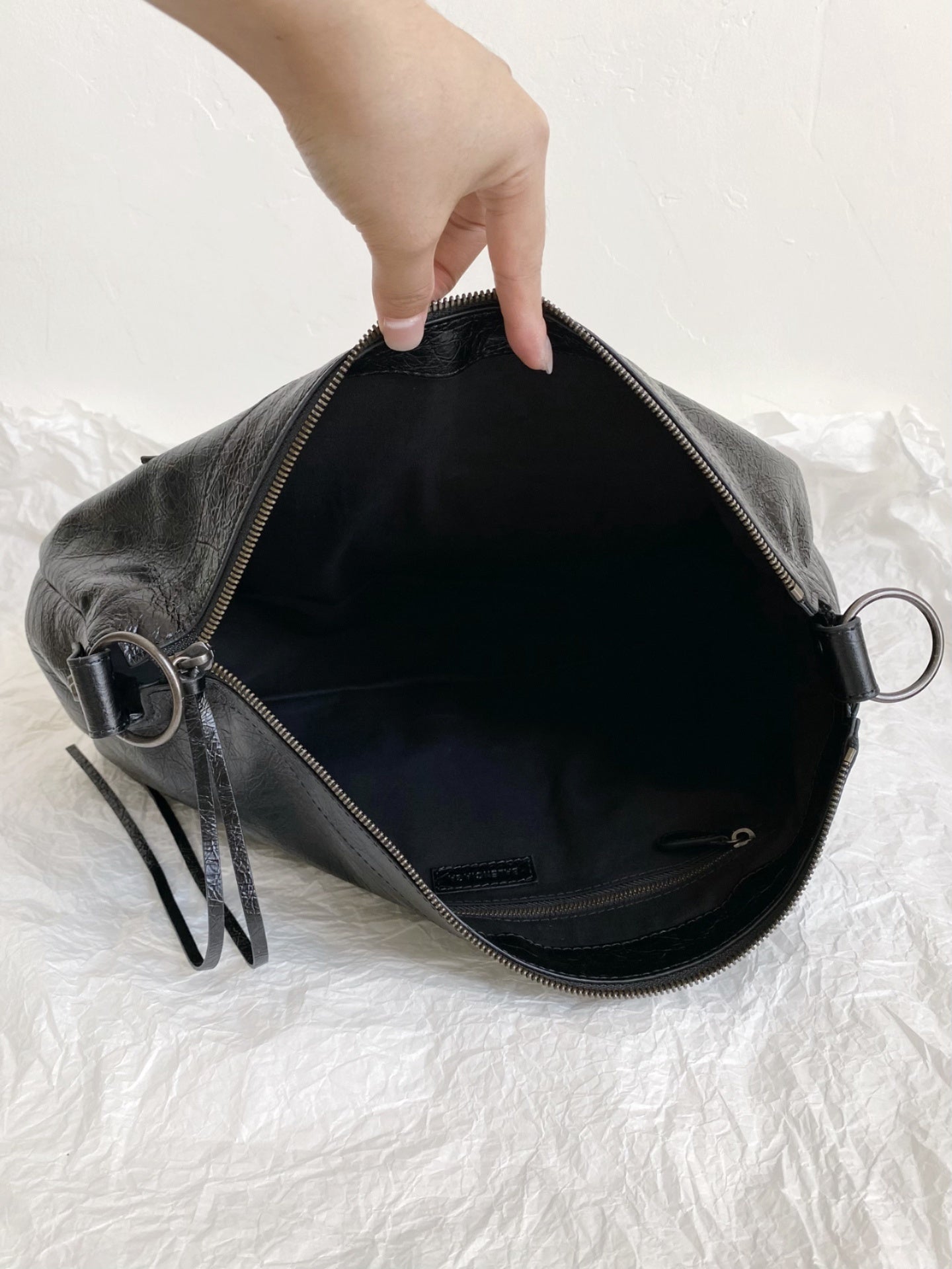 Balenciaga Le City Medium Black Arena Lambskin