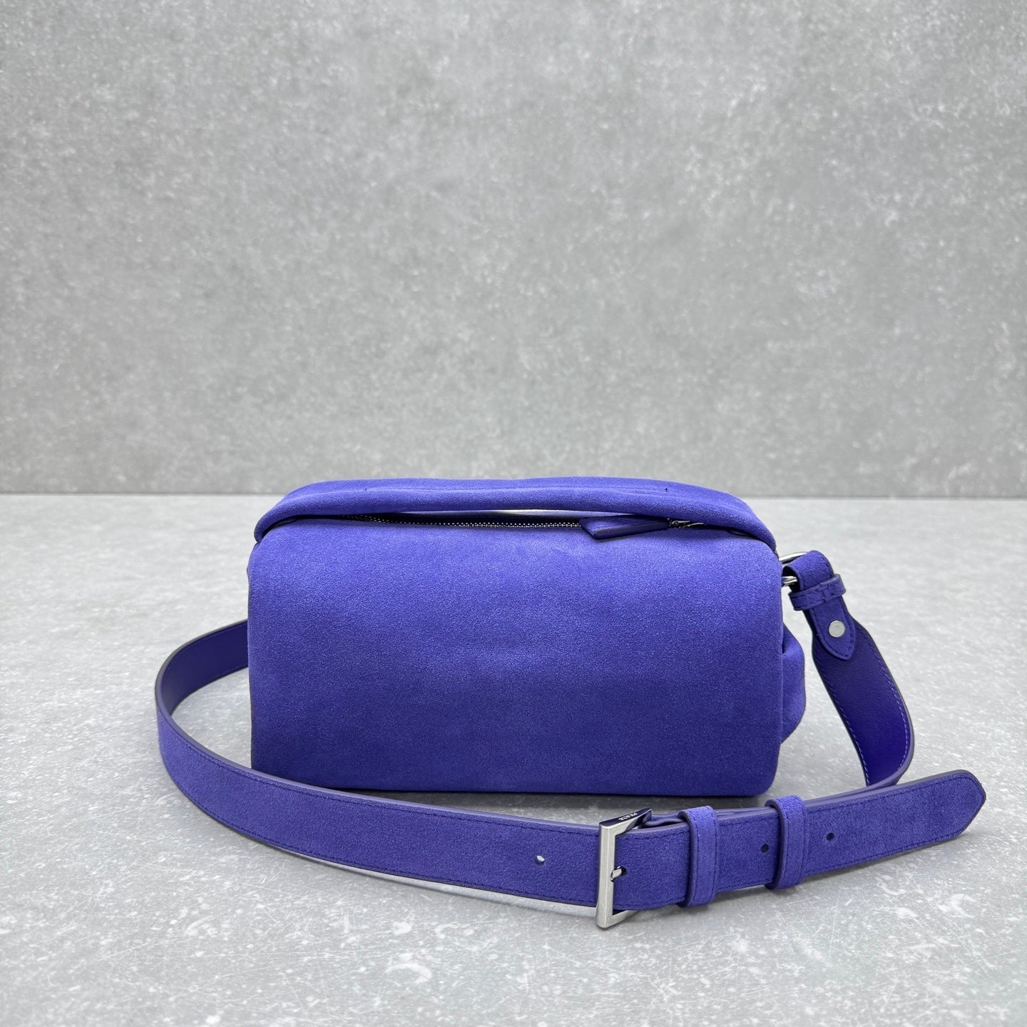 Prada Purple Suede Leather Shoulder Bag