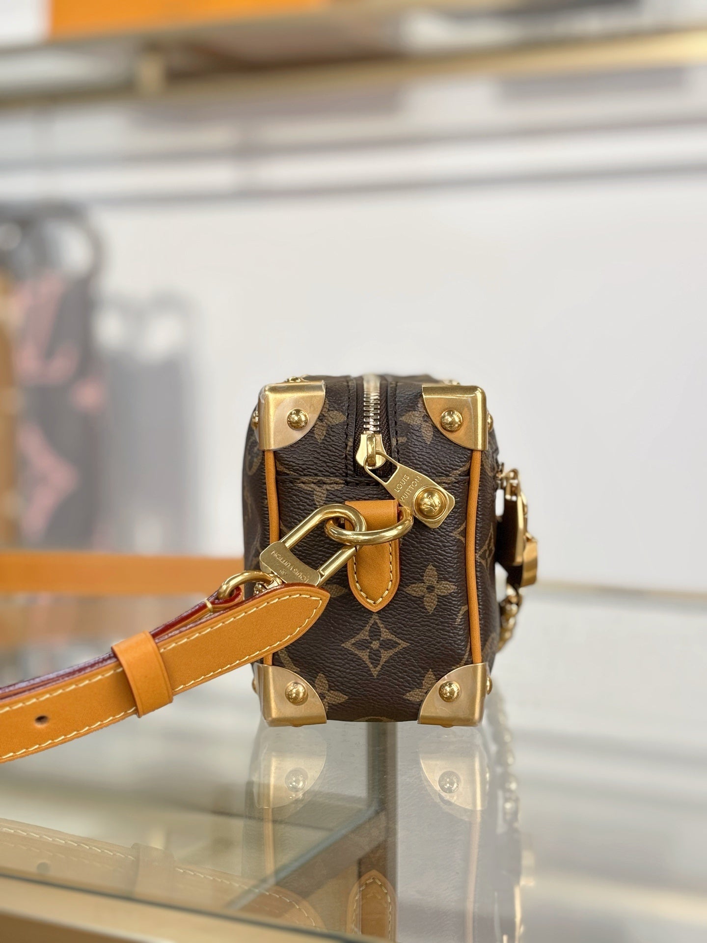 Louis Vuitton Mini Soft Trunk Monogram Canvas with Cowhide Leather Trim