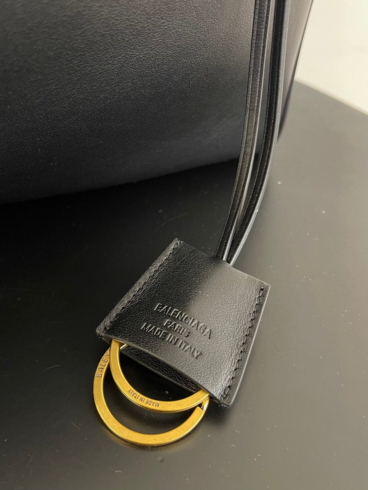 Balenciaga Rodeo Black Calfskin Leather Tote Bag