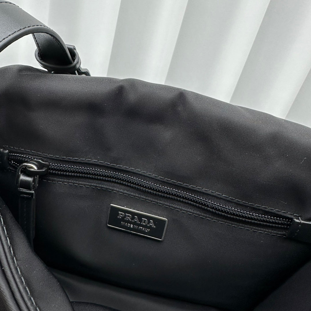 Prada Traveller Small Padded Re-Nylon Shoulder Bag – Black