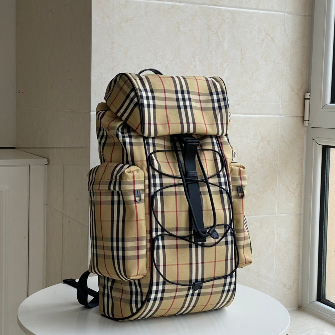 Burberry Murray Archive Beige Check Nylon Backpack