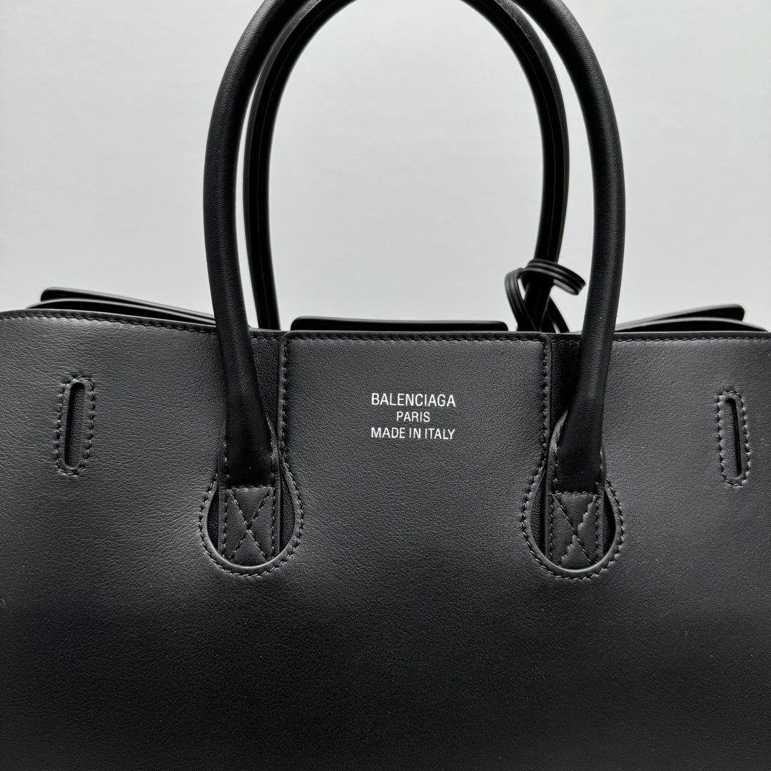 Balenciaga Bel Air Carry All Black Calfskin Luxury Tote Bag