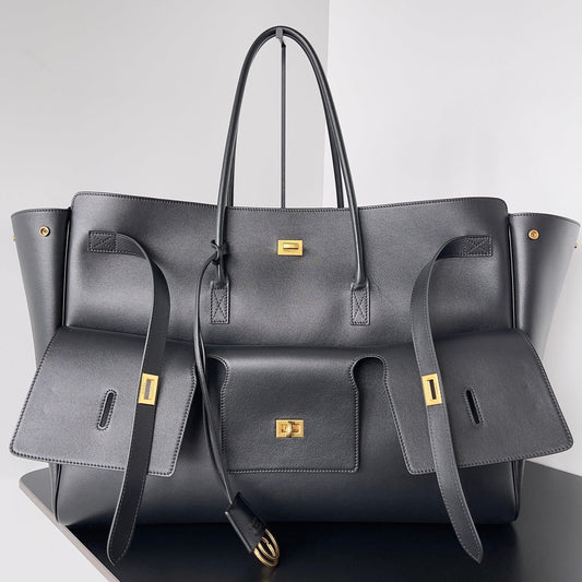 Balenciaga Bel Air Leather Tote Bag
