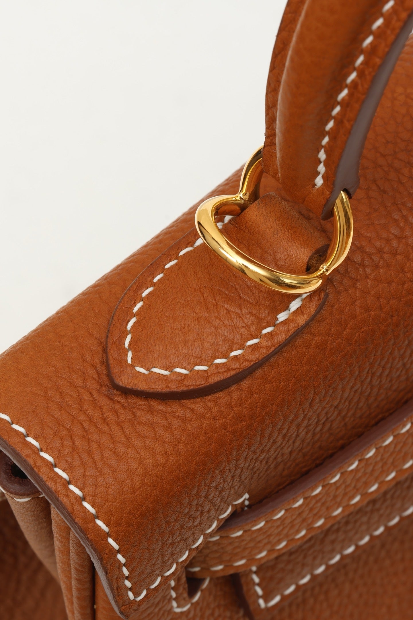 Hermès Kelly Retourne Gold Togo Leather Handbag
