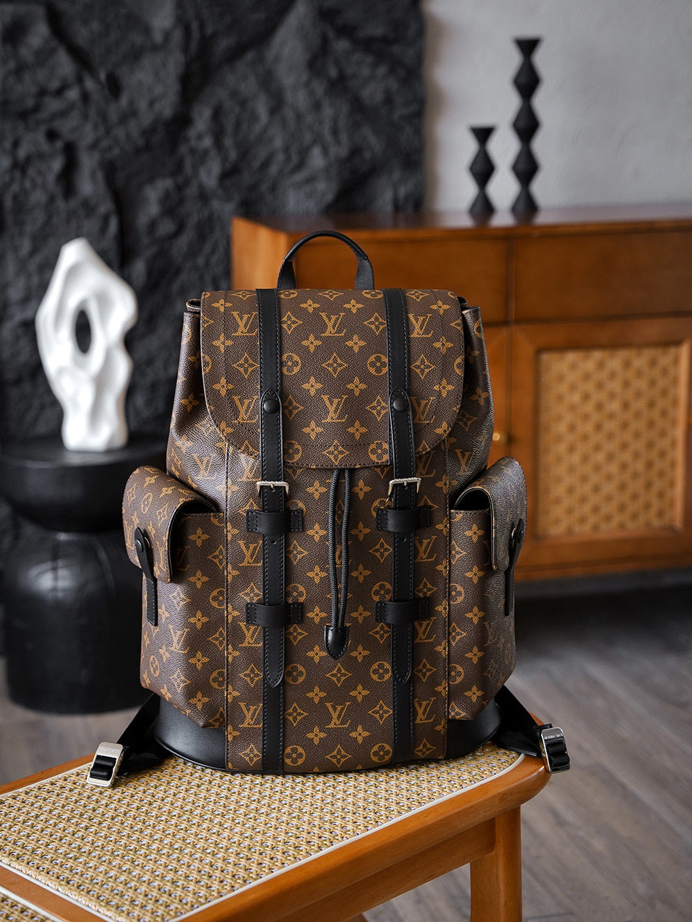 Louis Vuitton Christopher MM Backpack in Monogram Canvas