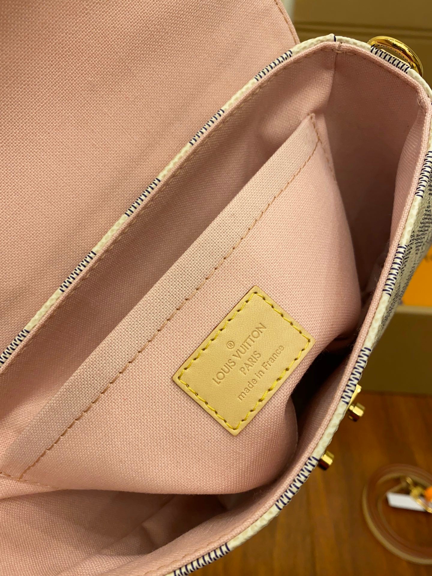 Louis Vuitton Croisette Handbag in Damier Azur Canvas
