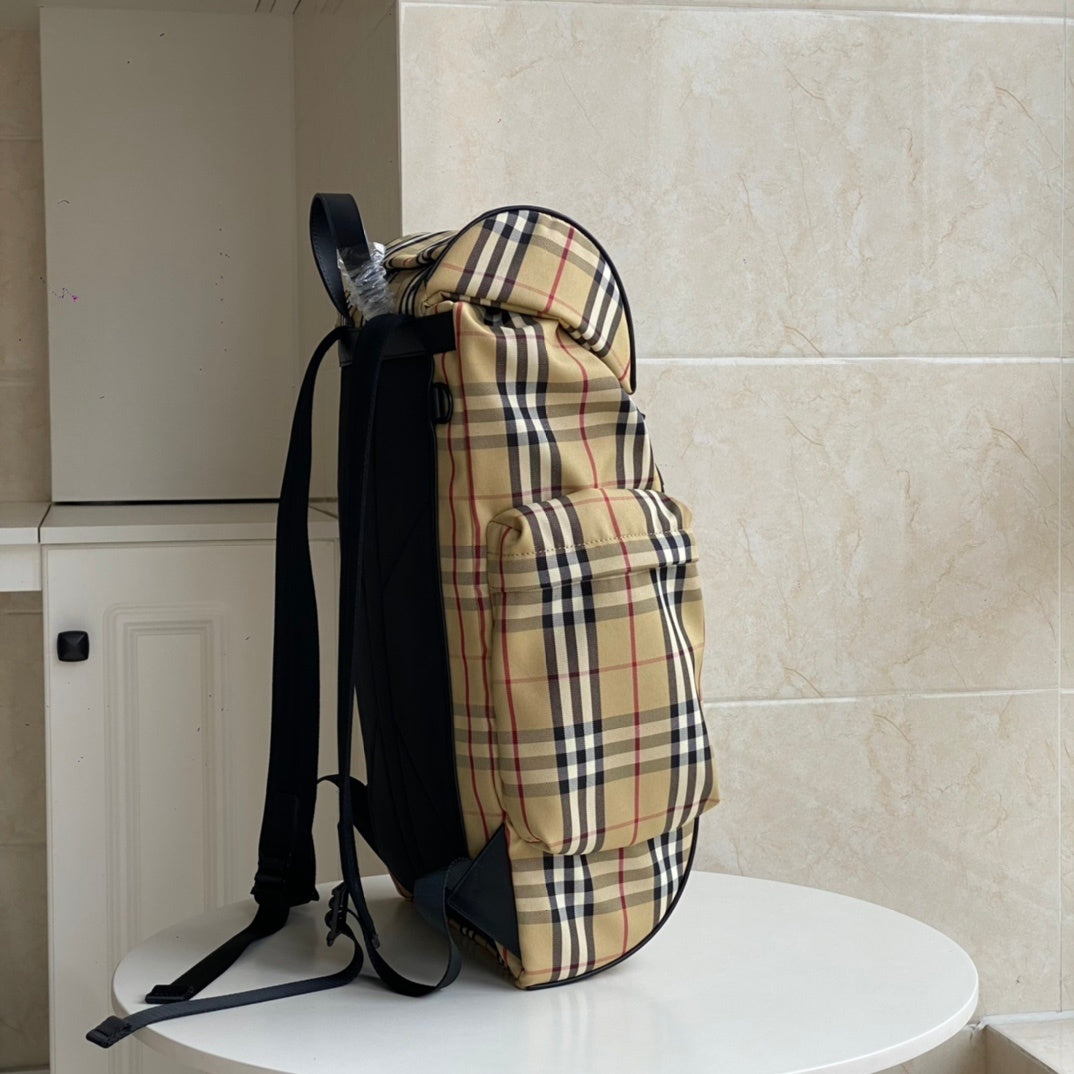 Burberry Murray Archive Beige Check Nylon Backpack