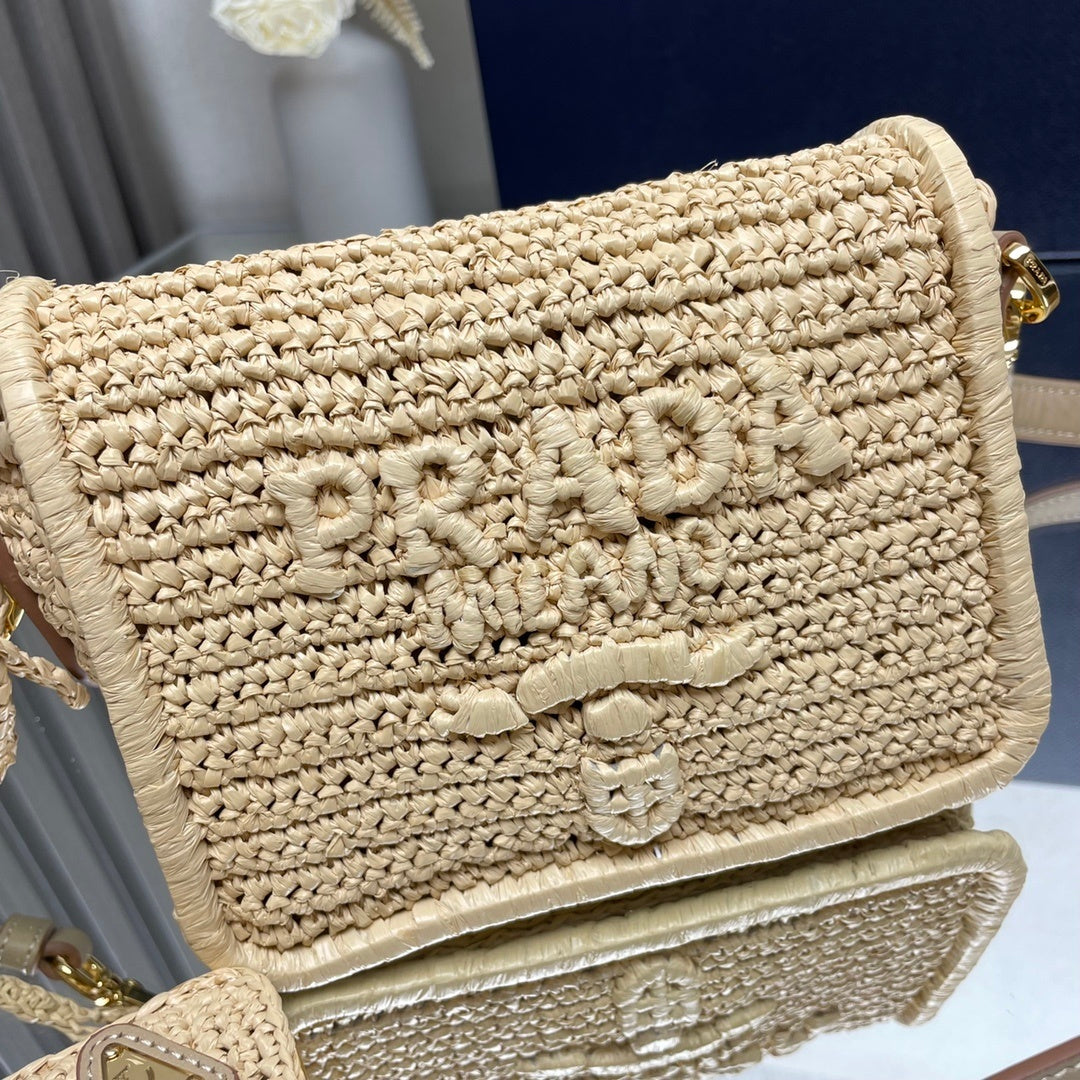 Prada Re-Edition Crochet Mini Shoulder Bag / Crochet Brique Bag