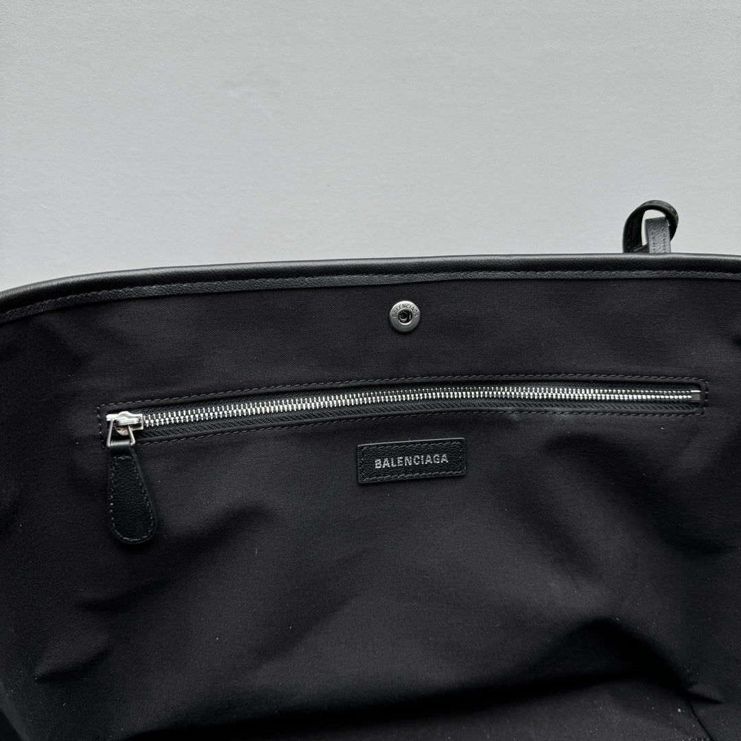 Balenciaga Medium Biarritz Black Calfskin Tote