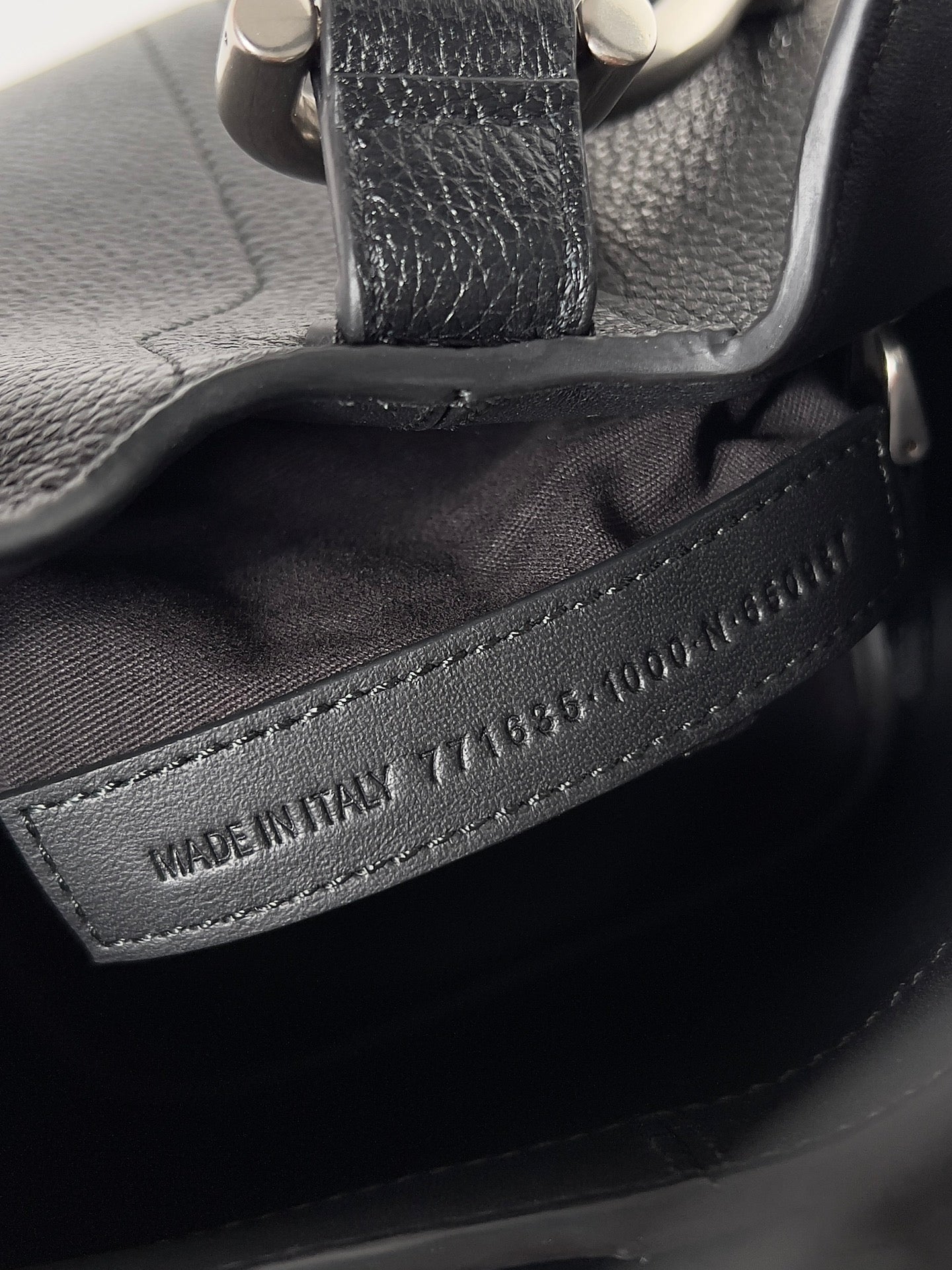 Balenciaga Locker Hobo Black Grained Calfskin Bag