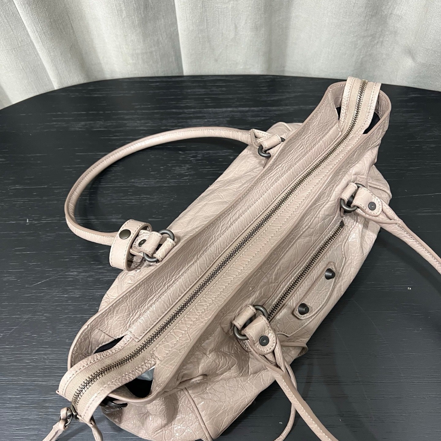 Balenciaga Bel Air Black Smooth Calfskin Shoulder Bag