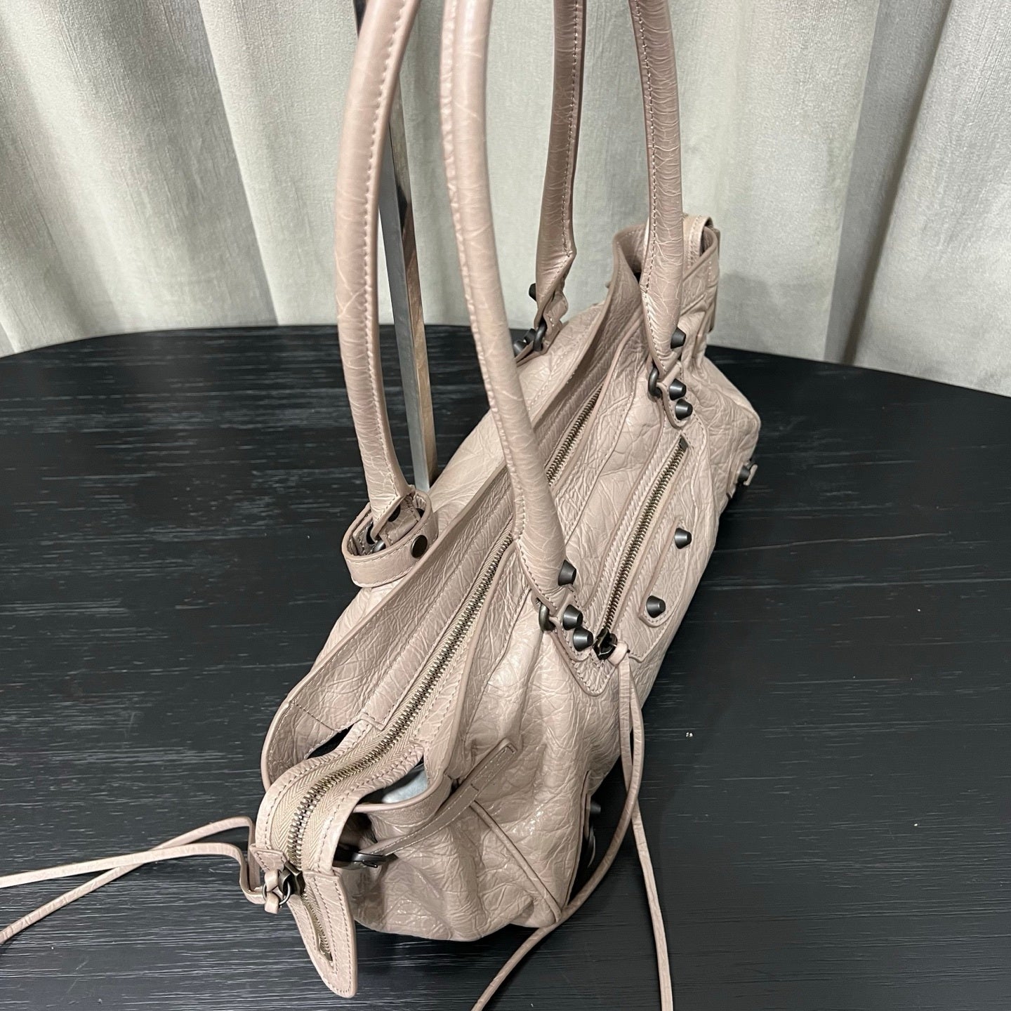 Balenciaga Bel Air Black Smooth Calfskin Shoulder Bag