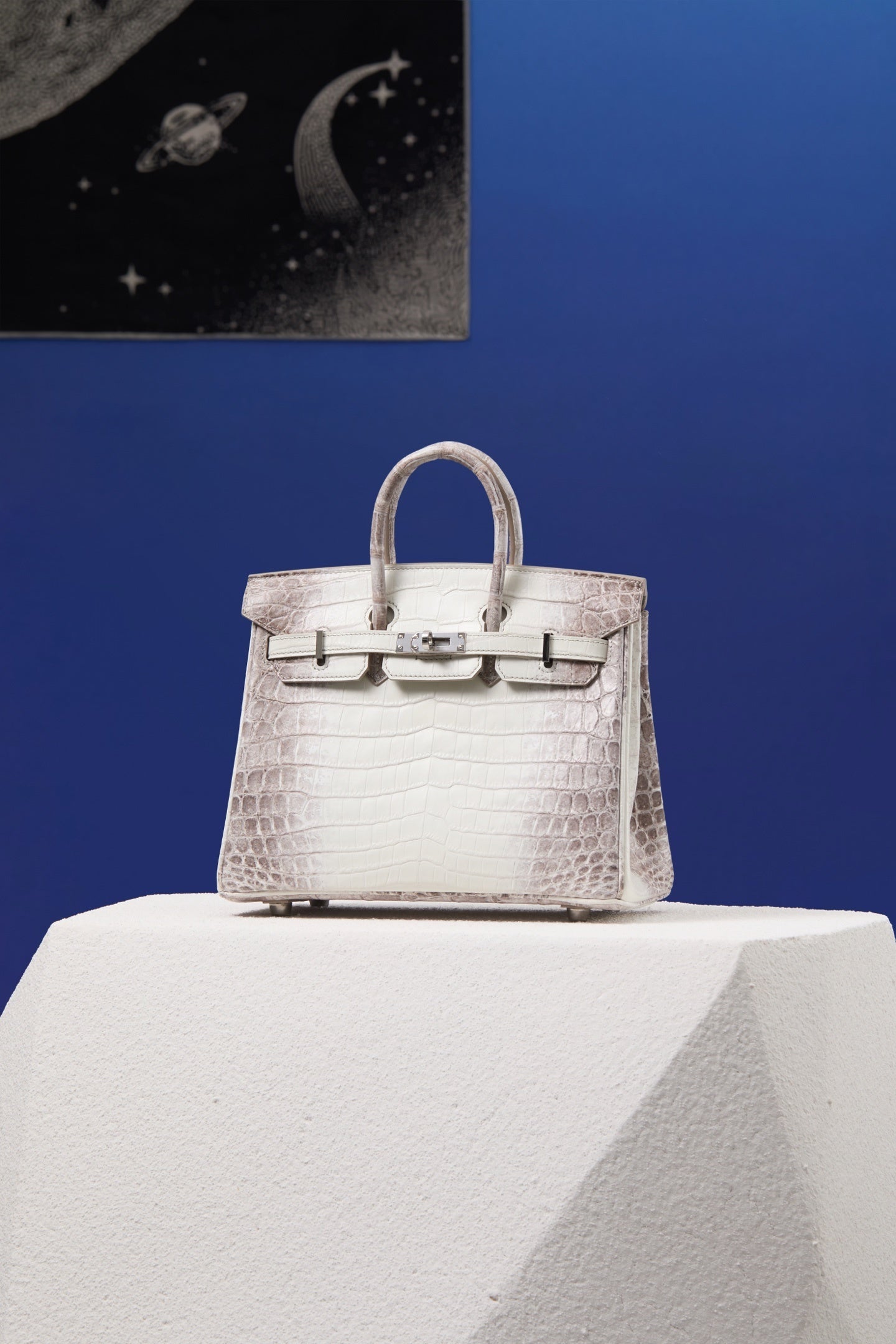 Hermès Birkin Himalaya Niloticus Crocodile – Iconic White & Grey Gradient Exotic Leather Bag
